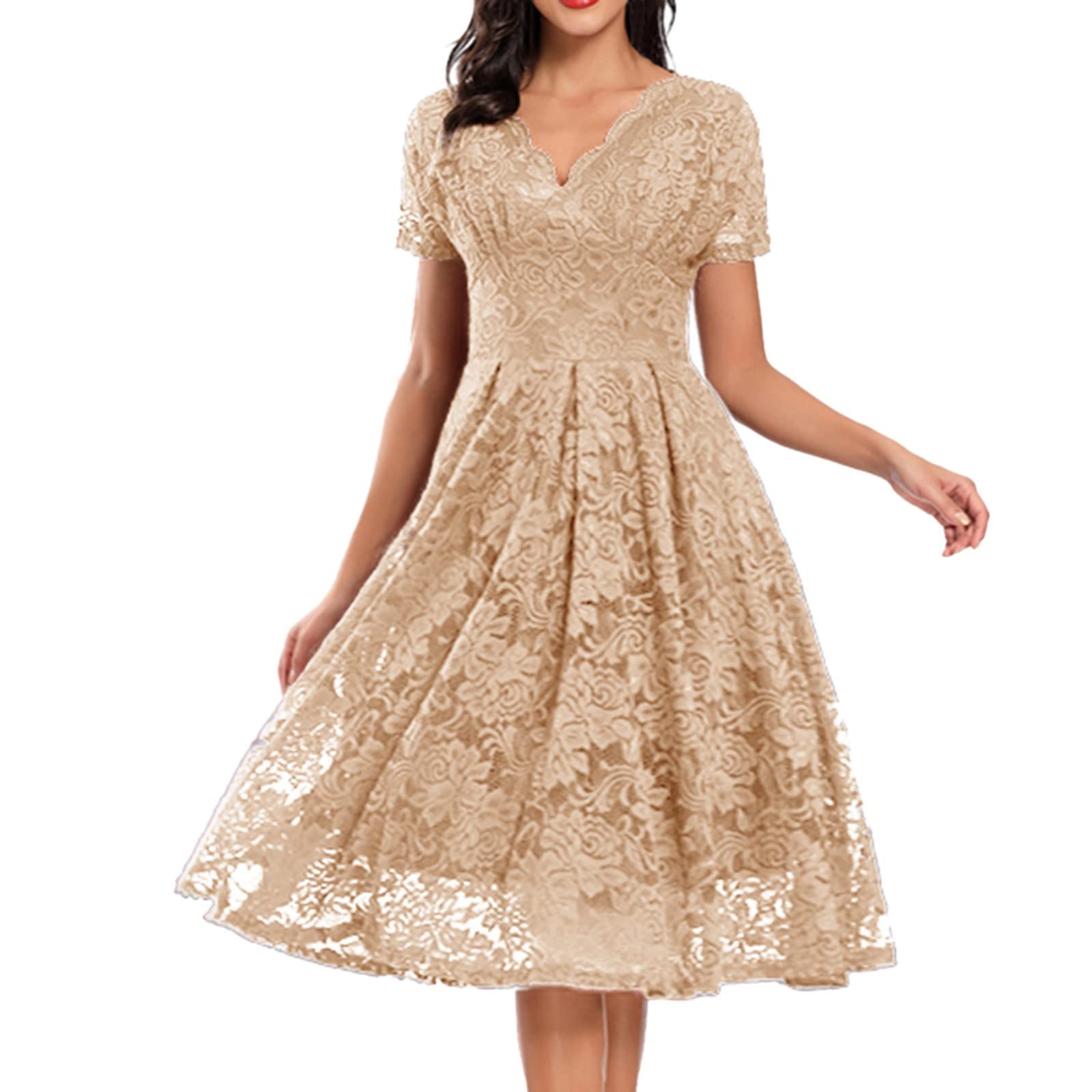 Robe de soirée de mariage d'automne en dentelle rétro mince