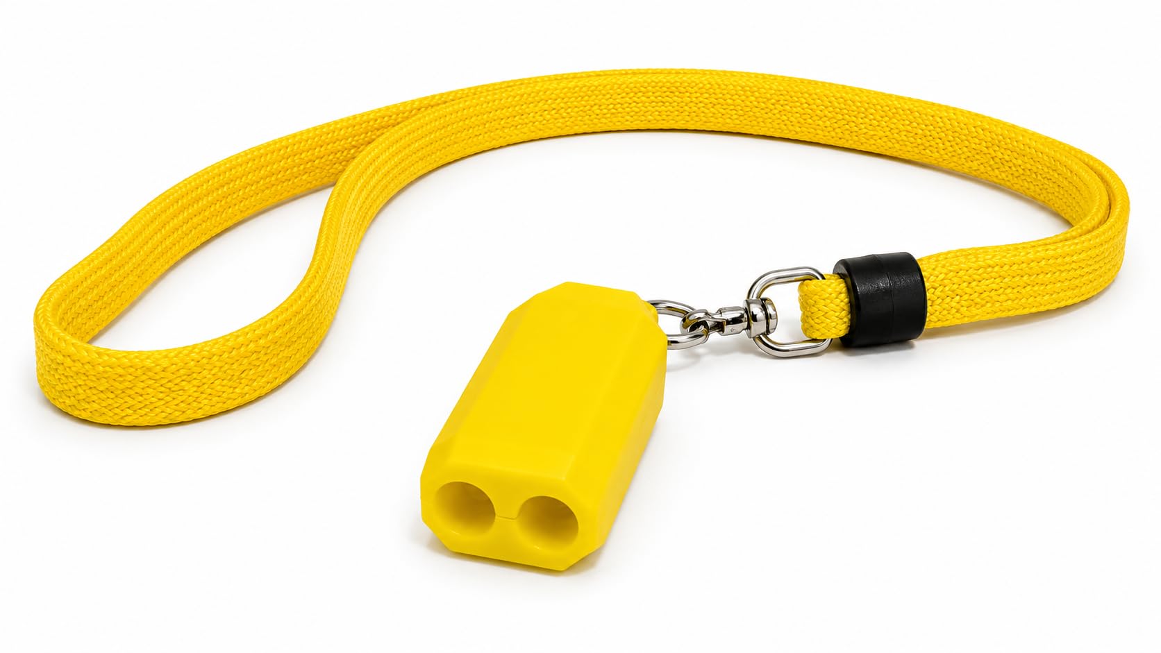 SmartGifting High Power Premium Sports Whistle 150 db with Yellow Lanyard Tag and Keychain, (Yellow Colour 1 Pc)-image-1