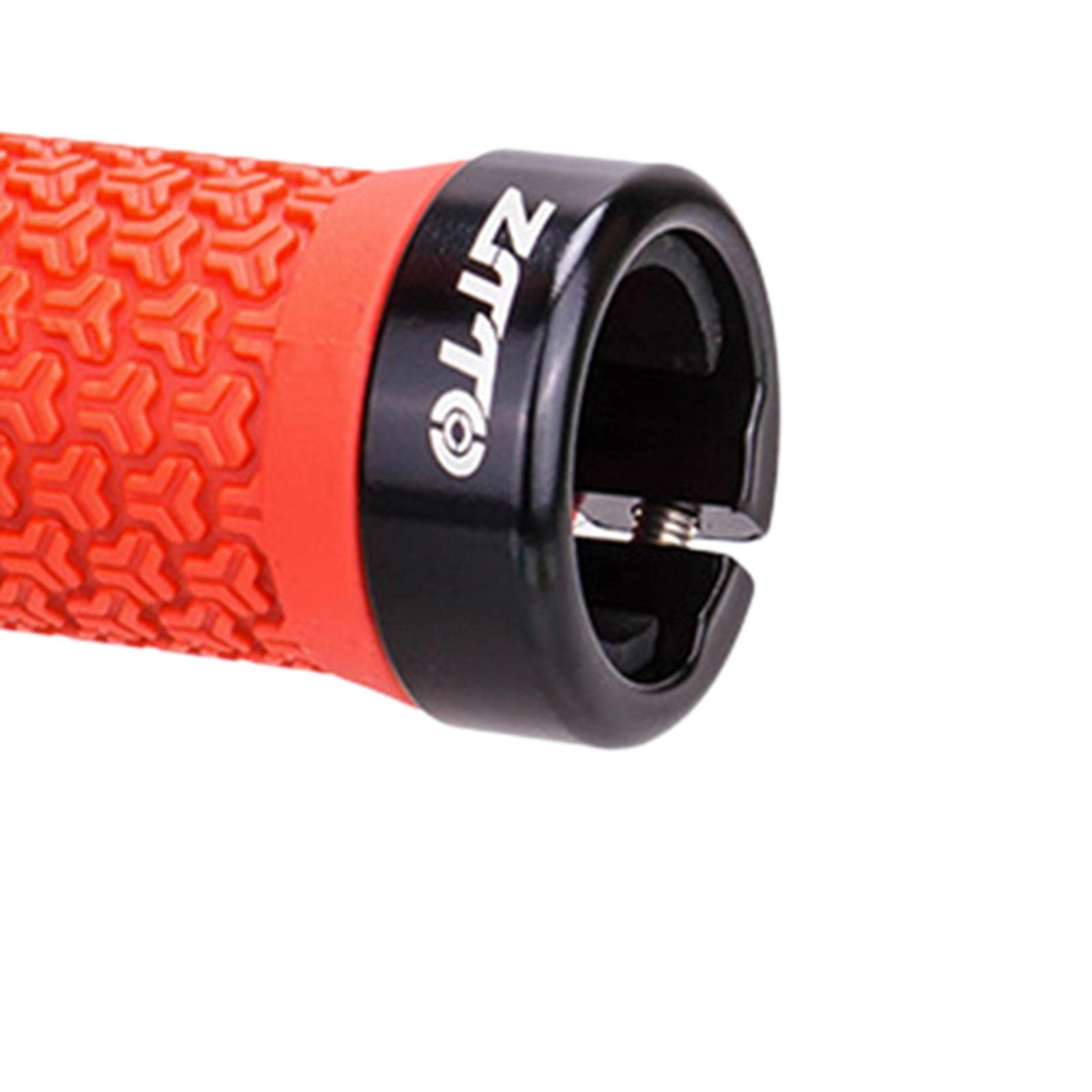 TiMi Trends Outdoor Bike Handlebar Grips Rubber Lock on Hand Grip Handle Sleeve Red (54052922TIMI)