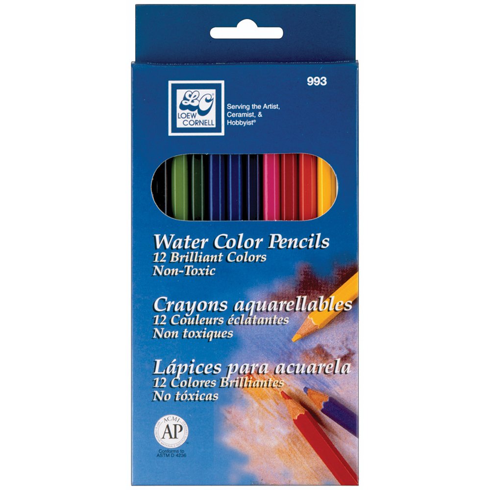 Loew-Cornell Watercolor Pencils 12/Pkg, Other, Multicoloured, 2.63 x 11.52 x 22.57 cm