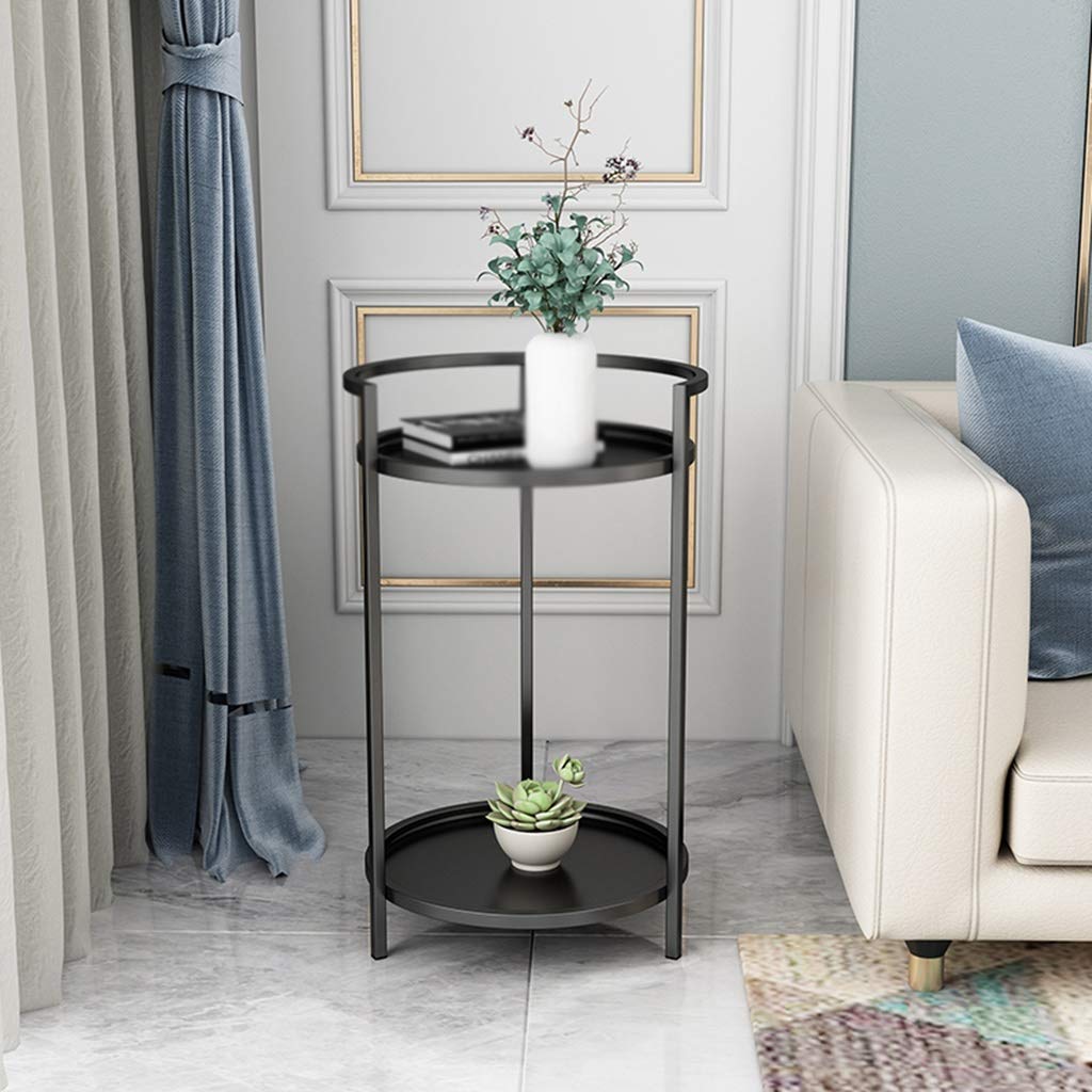 Amazon｜XZGang アイアンサイドテーブル、ソファサイドの花が