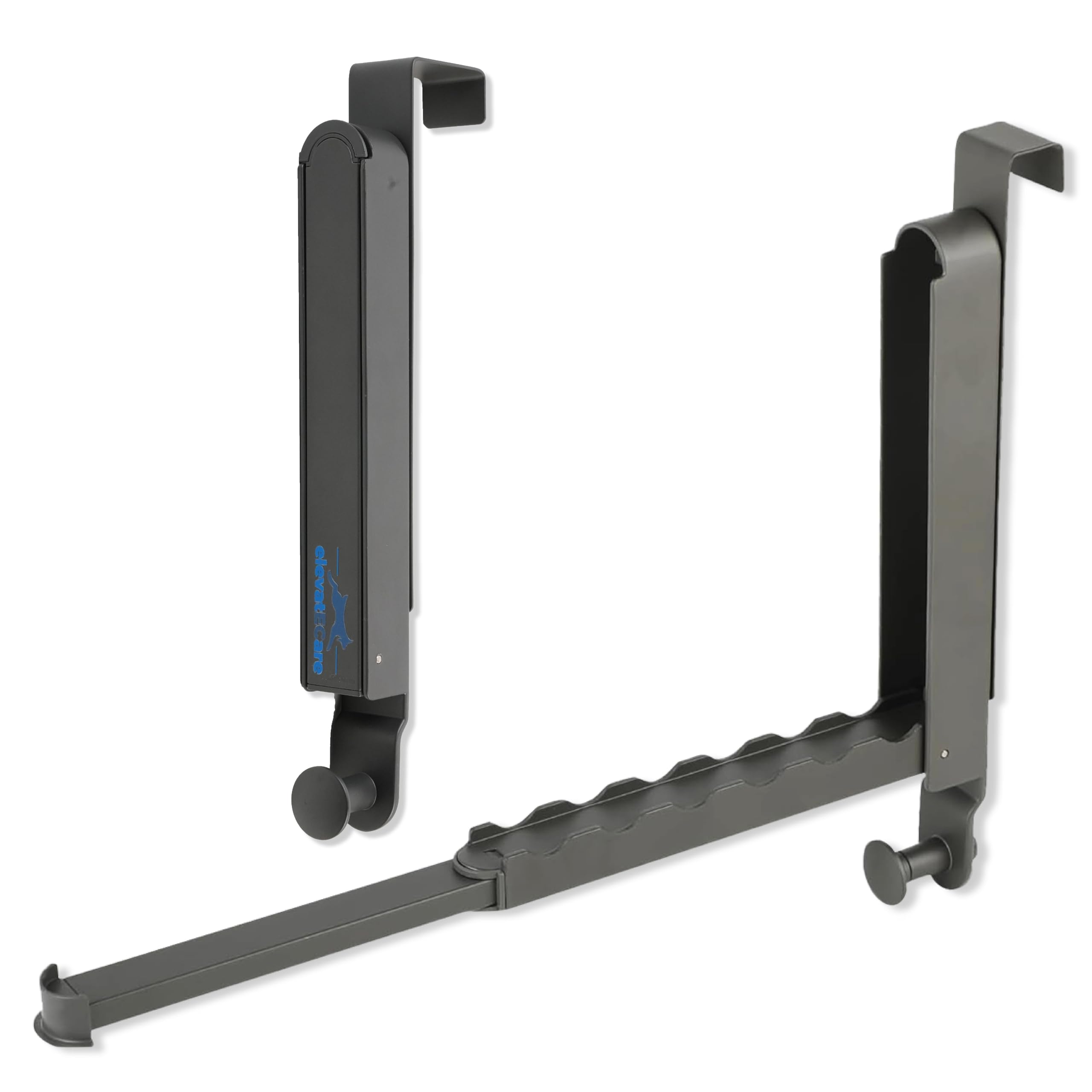 Appendiabiti da Porta Estensibile Senza Forare Salvaspazio Nero Porte 4,5 cm
