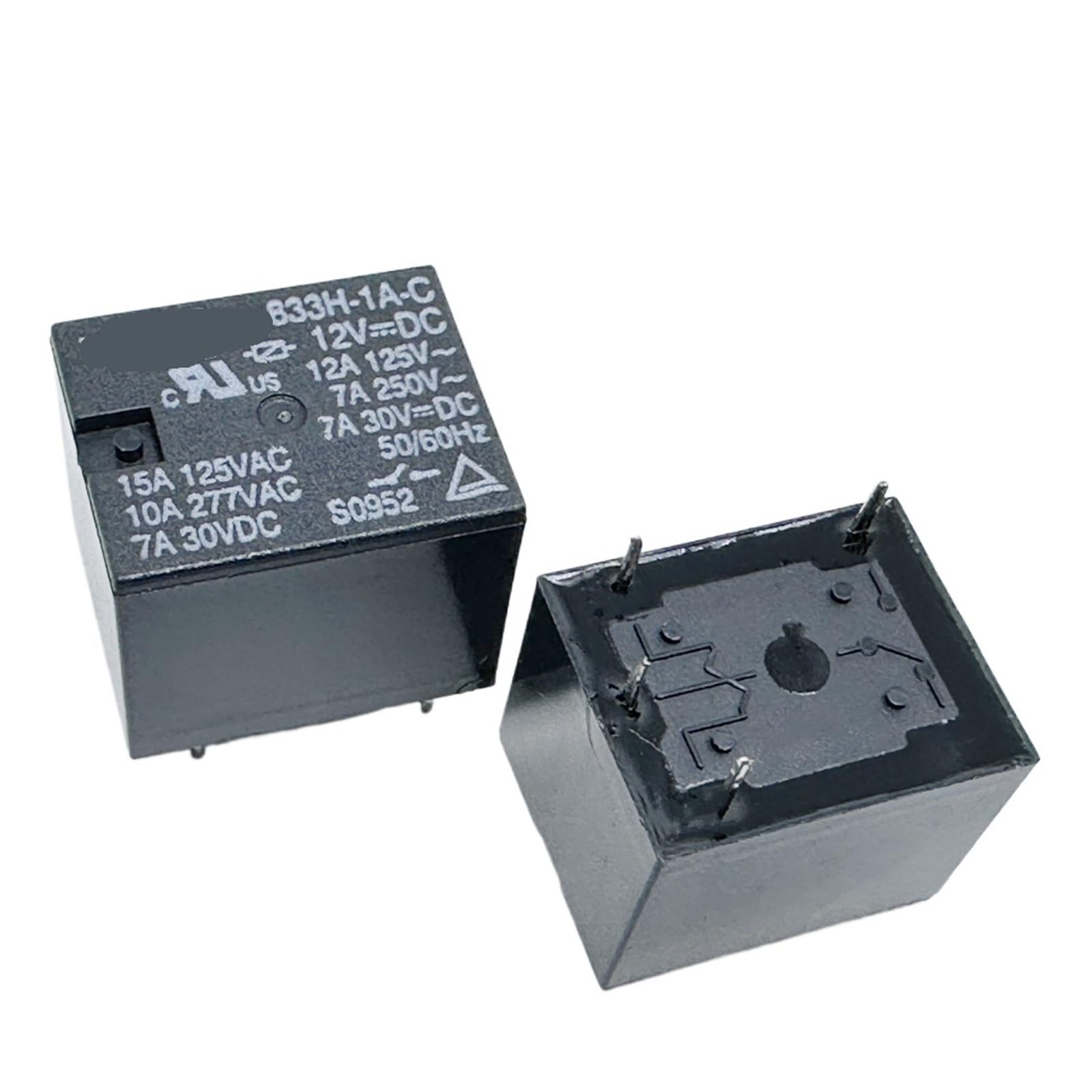 PKNVKZIDK 1pc 833H-1A-C 12VDC (T73-1A-10A) Relay 4 pins