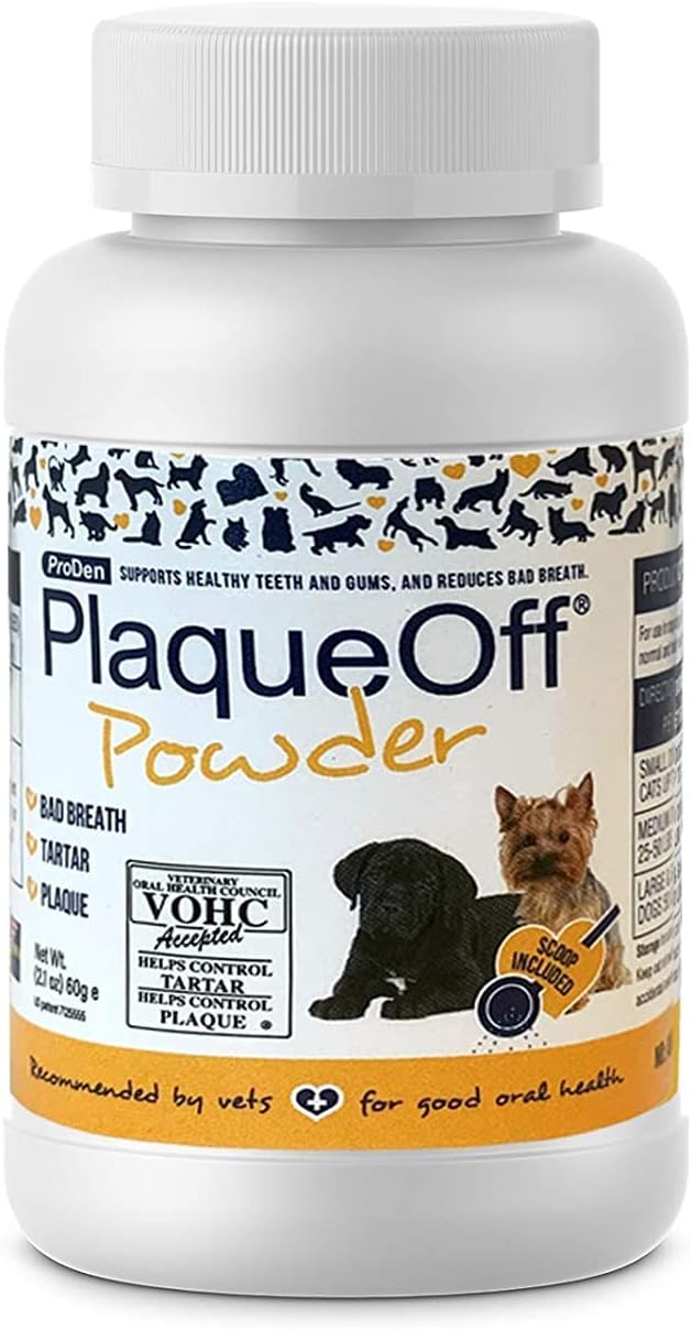 ProDen PlaqueOff Dental Care for Dogs and Cats, 60gm : Pet Dental Care Supplies : Pet Supplies