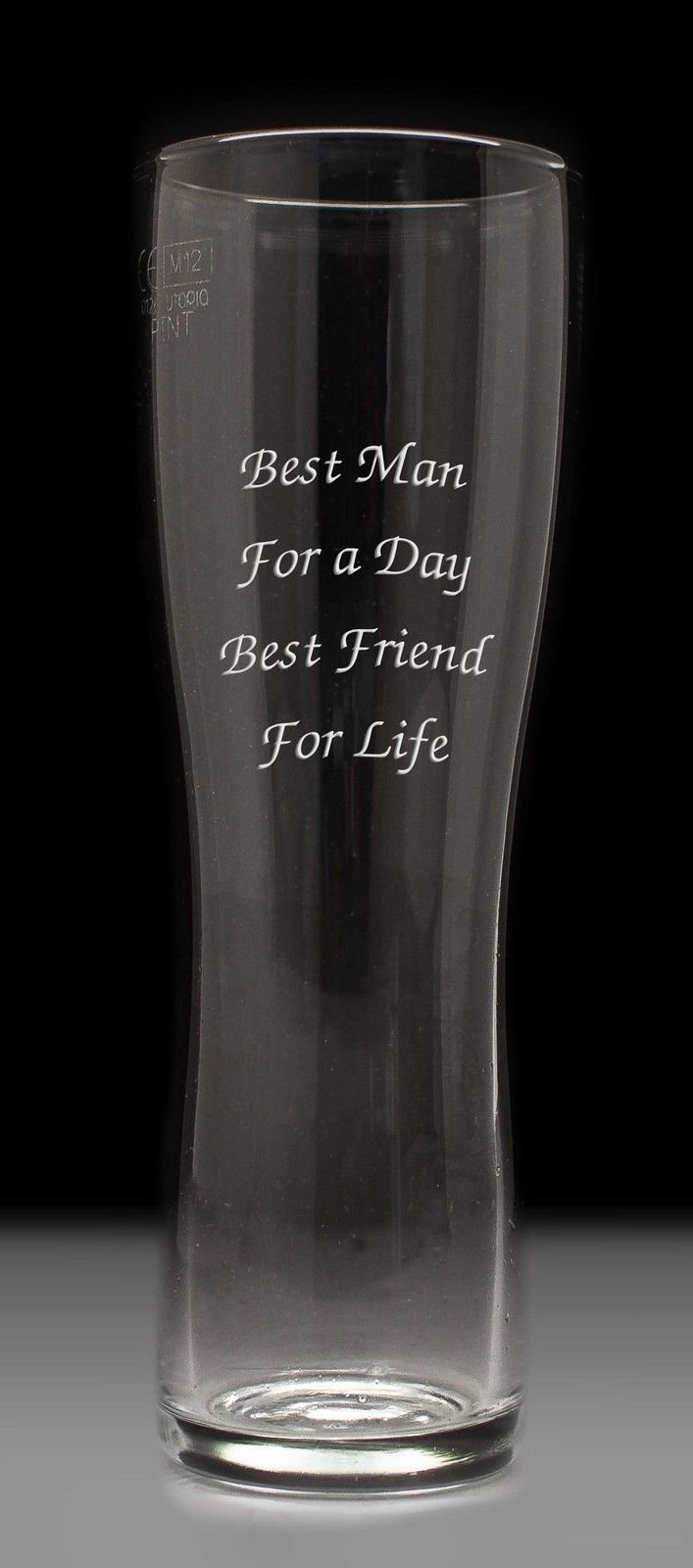 County Engraving Personalised 1 Pint Beer Lager Best Man Glass, Engraved