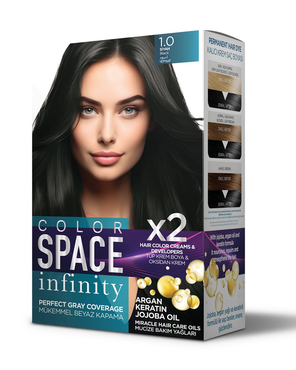 Color Space Infınıty Set Saç Boyası 1.0 Siyah