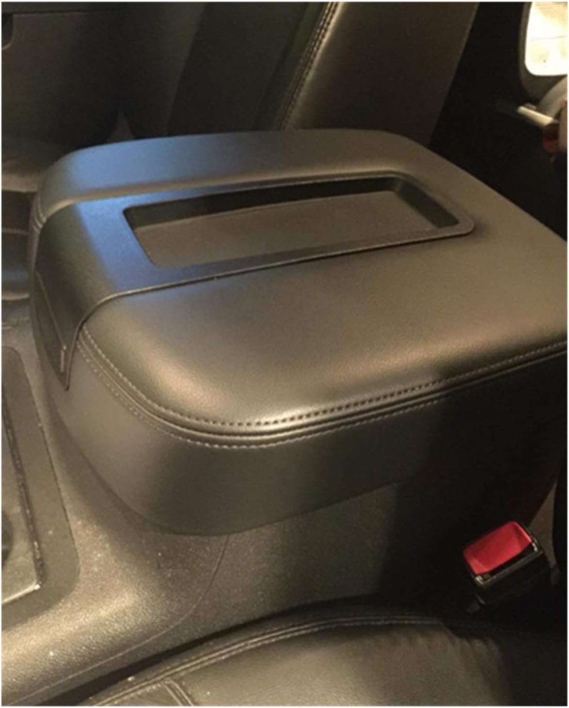 Black Armrest Cover Center Console Lid for Chevy Avalanche Silverado Tahoe GMC Yukon XL Sierra 2007-2013