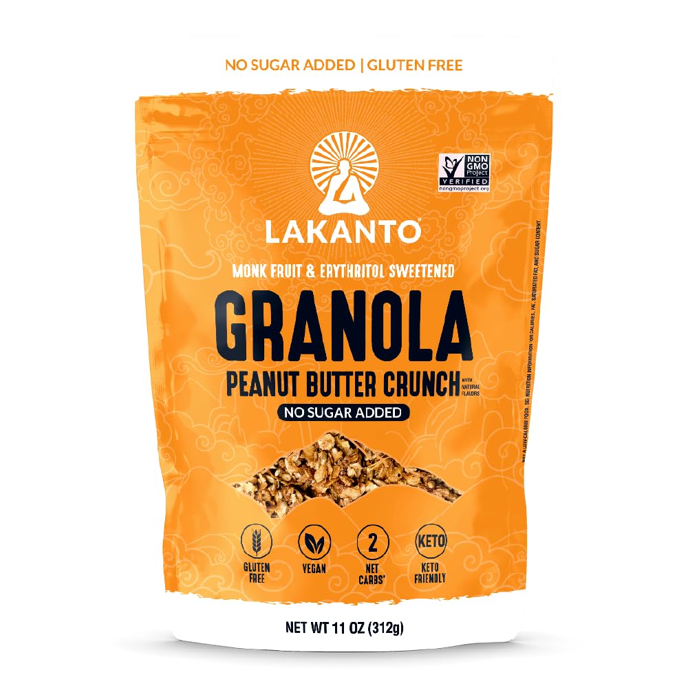 Lakanto Peanut Butter Granola Quick Breakfast Cereal