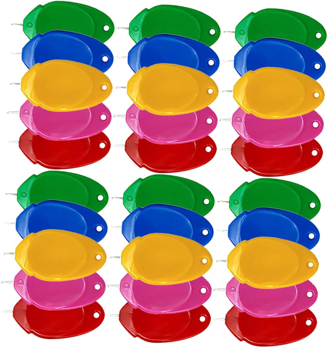 MAGICLULU 30pcs Sewing Machine Needle Threaders Plastic Hand Sewing Threading Tools for Cross Stitch Embroidery Quilting DIY Accessories Random Color