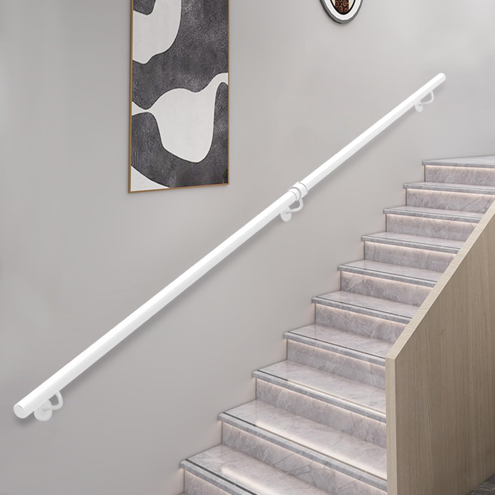 Kit de barre d'appui antidérapante pour sécuriser l'escalier des seniors et enfants