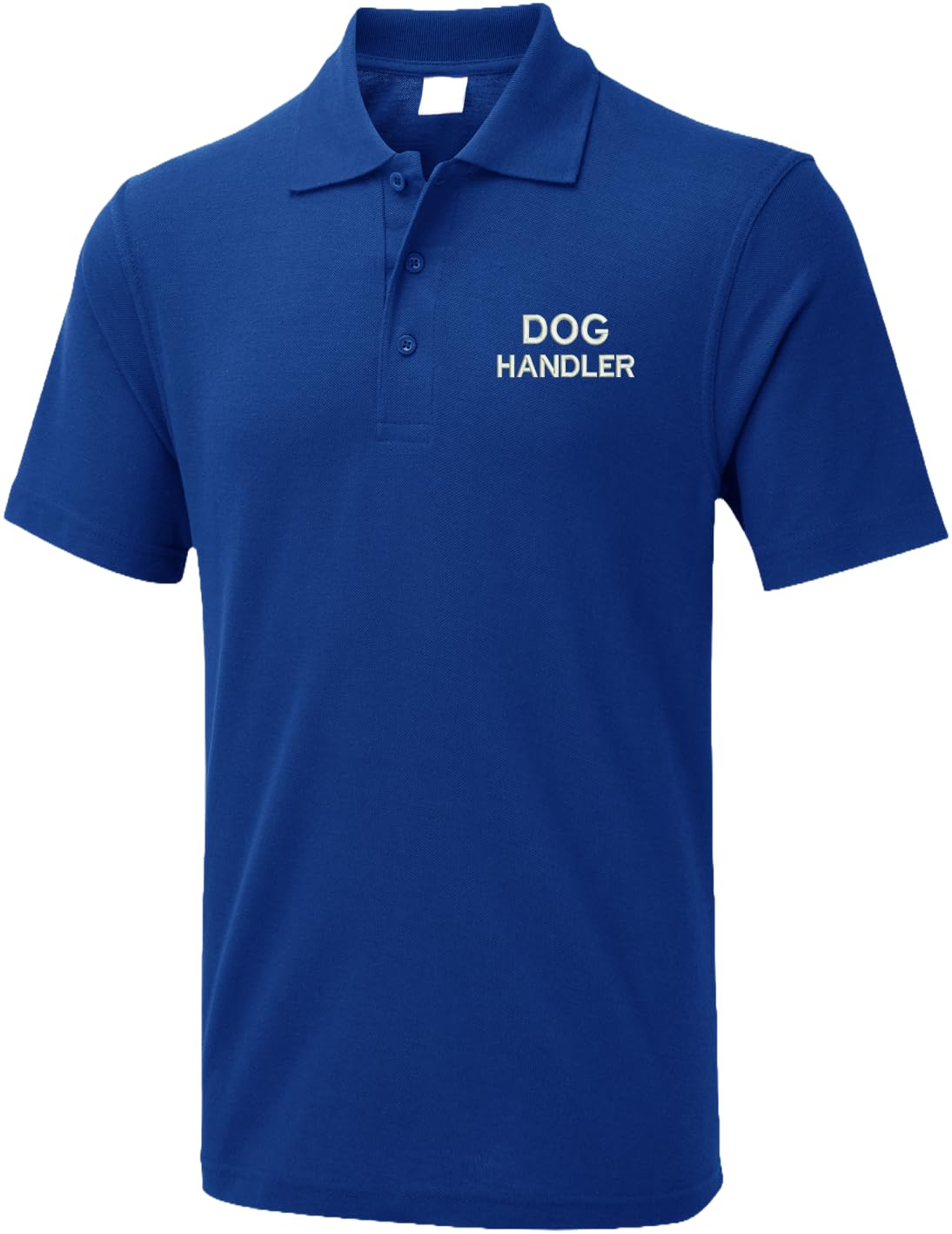 Embroidered Dog Handler Polo T Shirt, Occupational Polo T Shirt, Dog Walkers Polo, Animal Lovers, Pets Polo T Shirt Royal