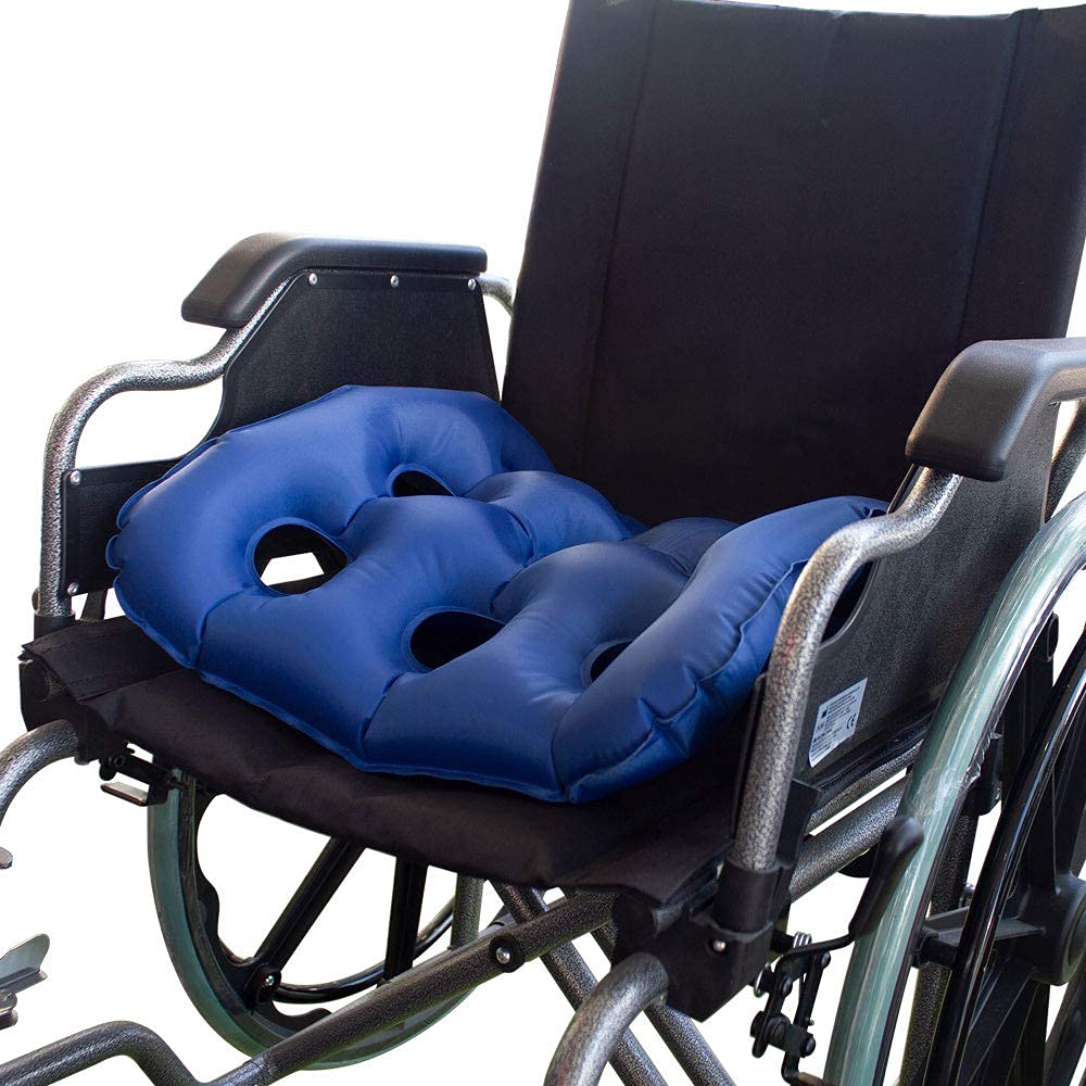 Mobiclinic, Air-02, Okrągł dmuchana poduszka, Hiszpańska marka, Poduszka na hemoroidy, W zestawie inflator, Ciąż, Postoperacyjna, Nadmuchiwana podparcie lędźwiowe, Okrągł, Centralny otwór