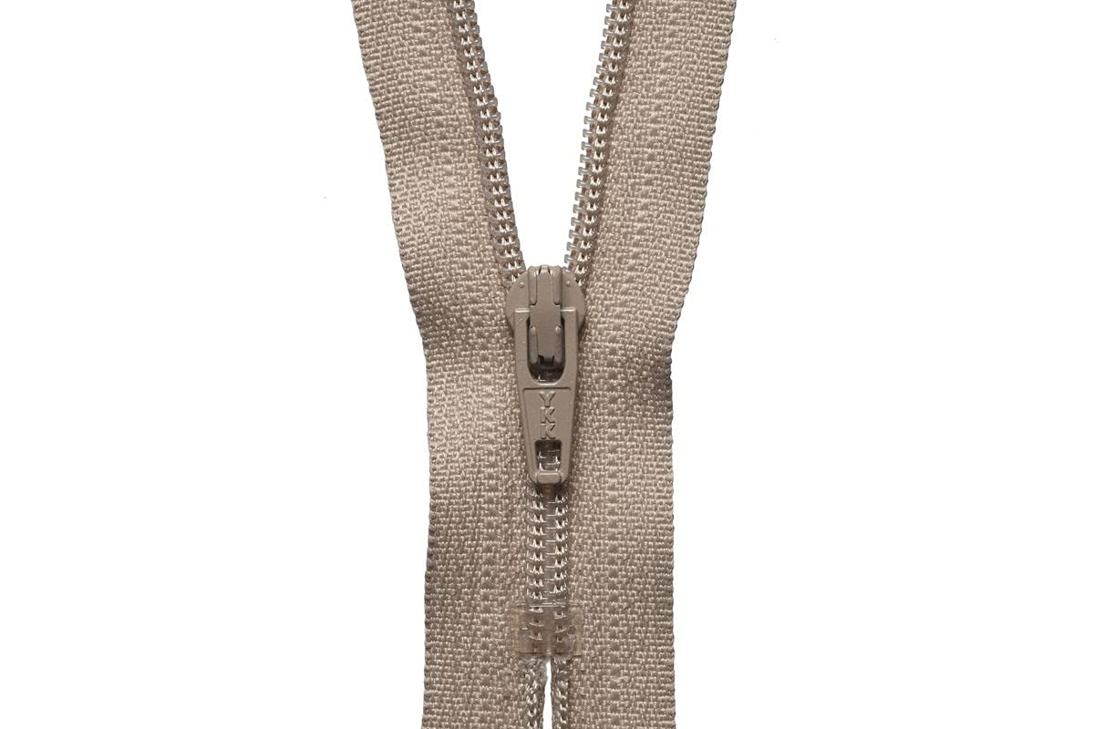 YKK Coil Zip, No. 573 Fawn, 10 cm Length