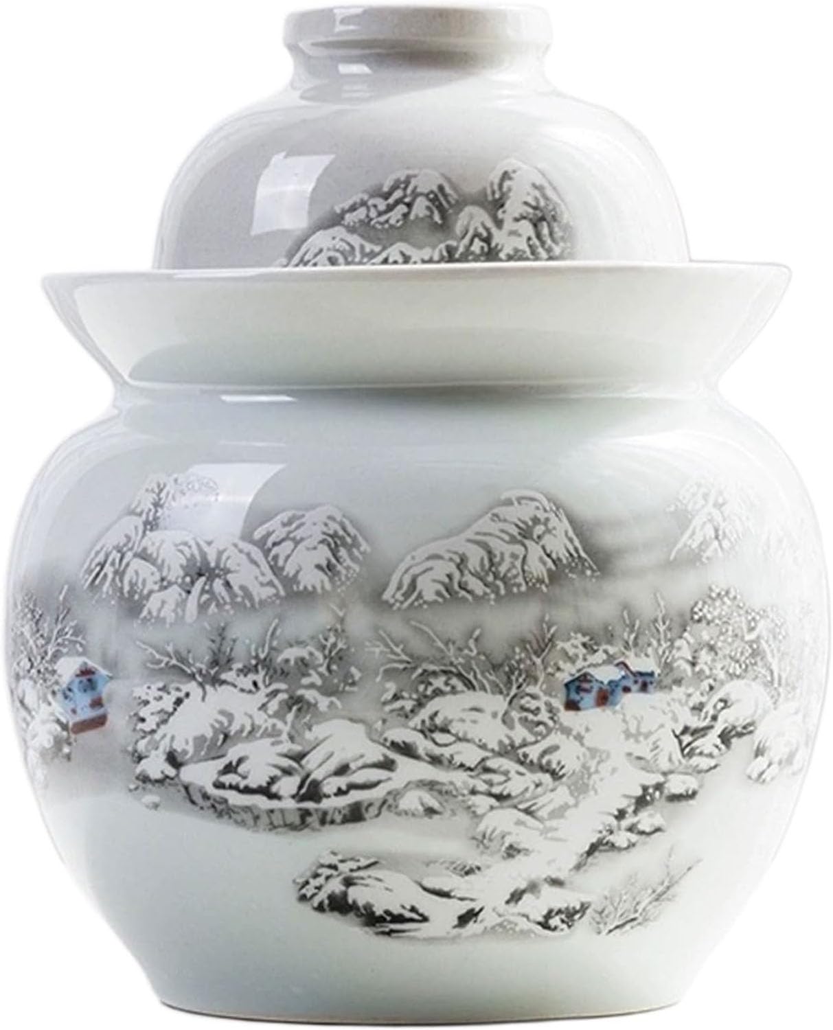 Gärtopf aus Porzellan,chinesisches Einmachglas,Vorratsbehälter Lebensmittel