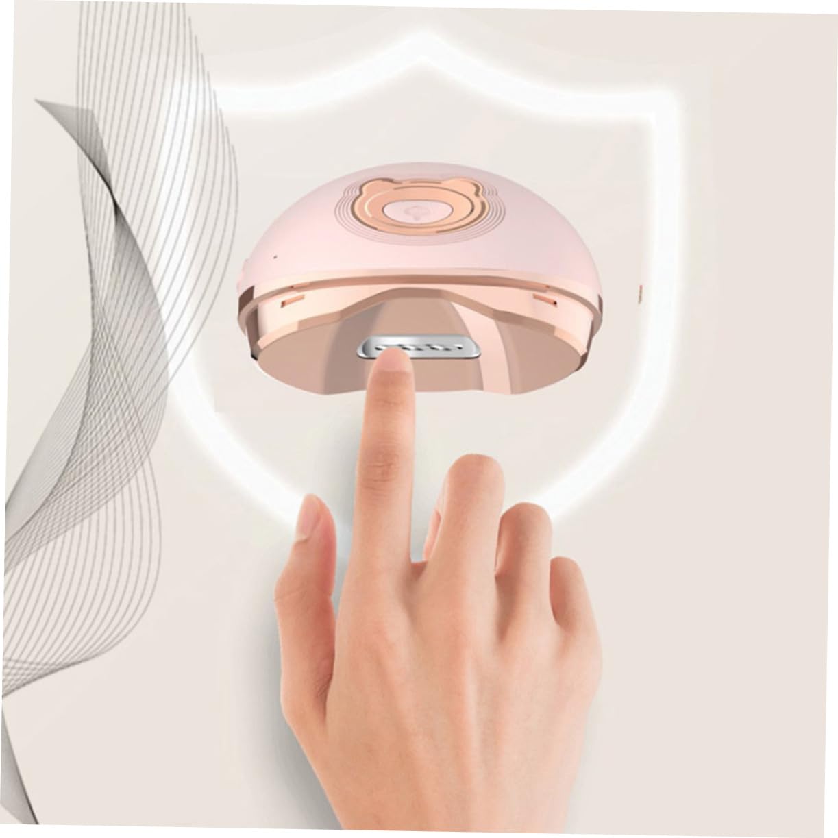 Elektrischer Nagelknipser für Neugeborene, 1 Stück, 500mah Rosa | Abs und Stahl, Dc3.7v 2.2w, Micro USB Aufladung 5v=1a, Kleiner Tragbar, Formen und Feilen