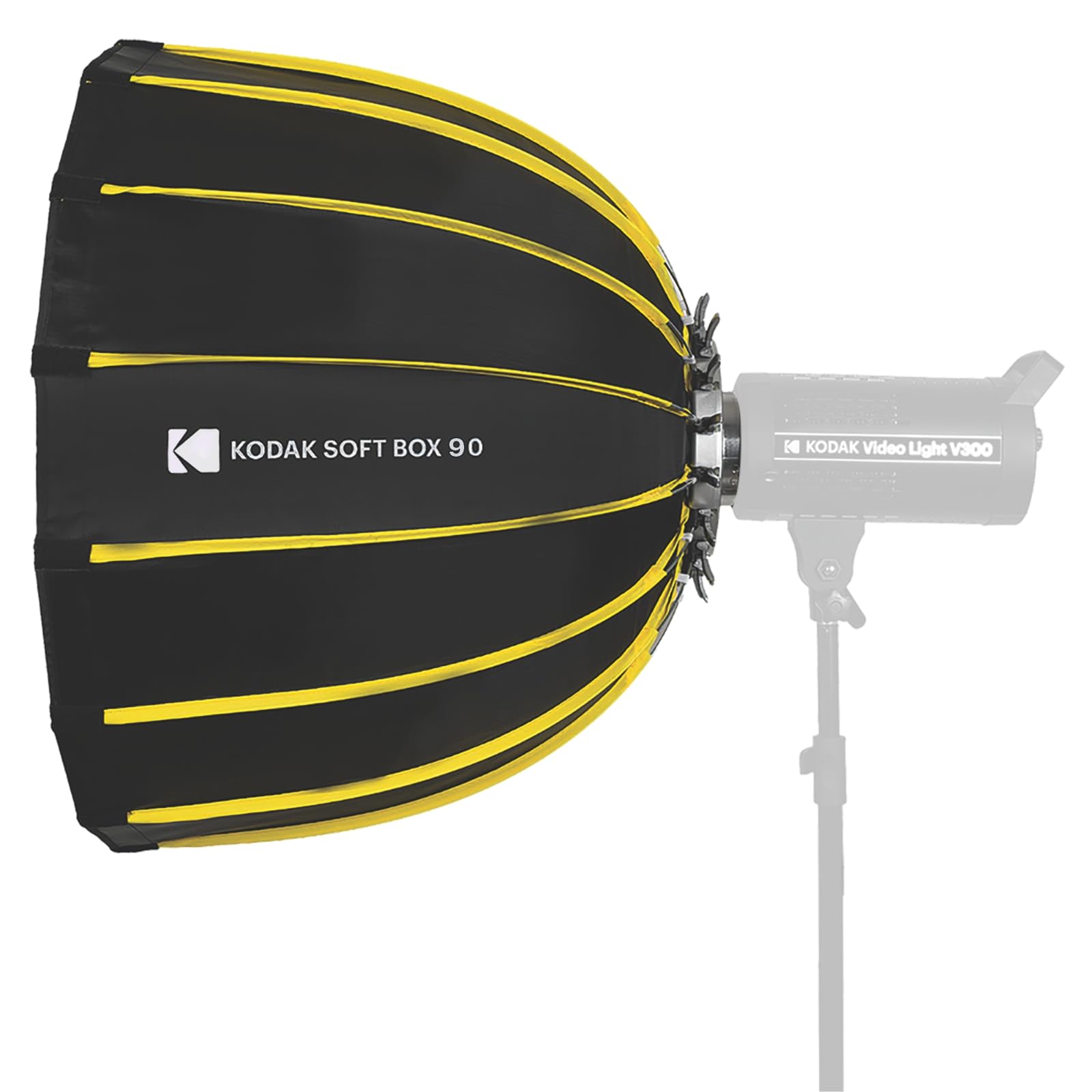 Kodak 90cm Deep Softbox with Grid for Studio Lighting | Bowens Mount Soft Light Modifier for Photography, Video & Portrait Shoots-image-37