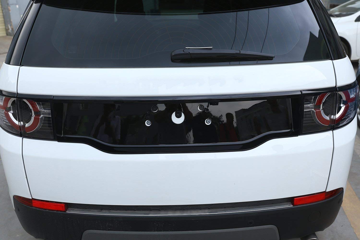 ABS chrom połysk czarny samochód tylny ogon dekoracyjny osłona ramy do Discovery Sport 2015-2017 akcesoria samochodowe