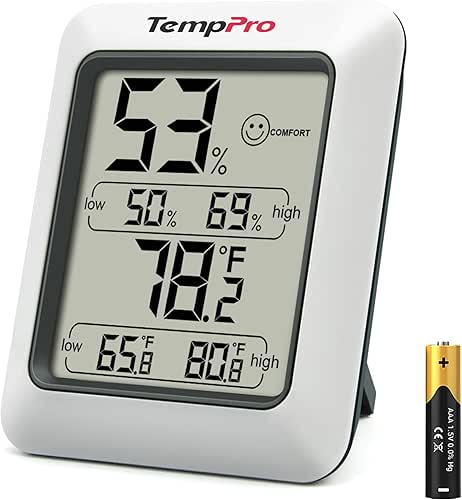 Stop Window Condensation Before It Turns Into Mold TempPro TP50 Digital Hygrometer Indoor Thermometer Room Thermometer and Humidity