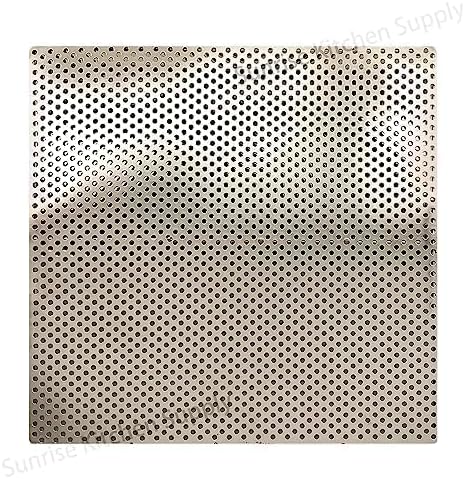 Sunrise Kitchen Supply Stainless Steel Fryer Screen (Solid Screen) (17.5" x 17.5")
