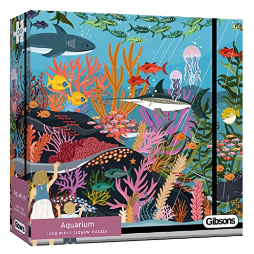 Aquarium 1000 Piece Jigsaw Puzzle | Sustainable Puzzle for Adults | Premium 100% Recycled Board | Great Gift for Adults |Gibsons Games