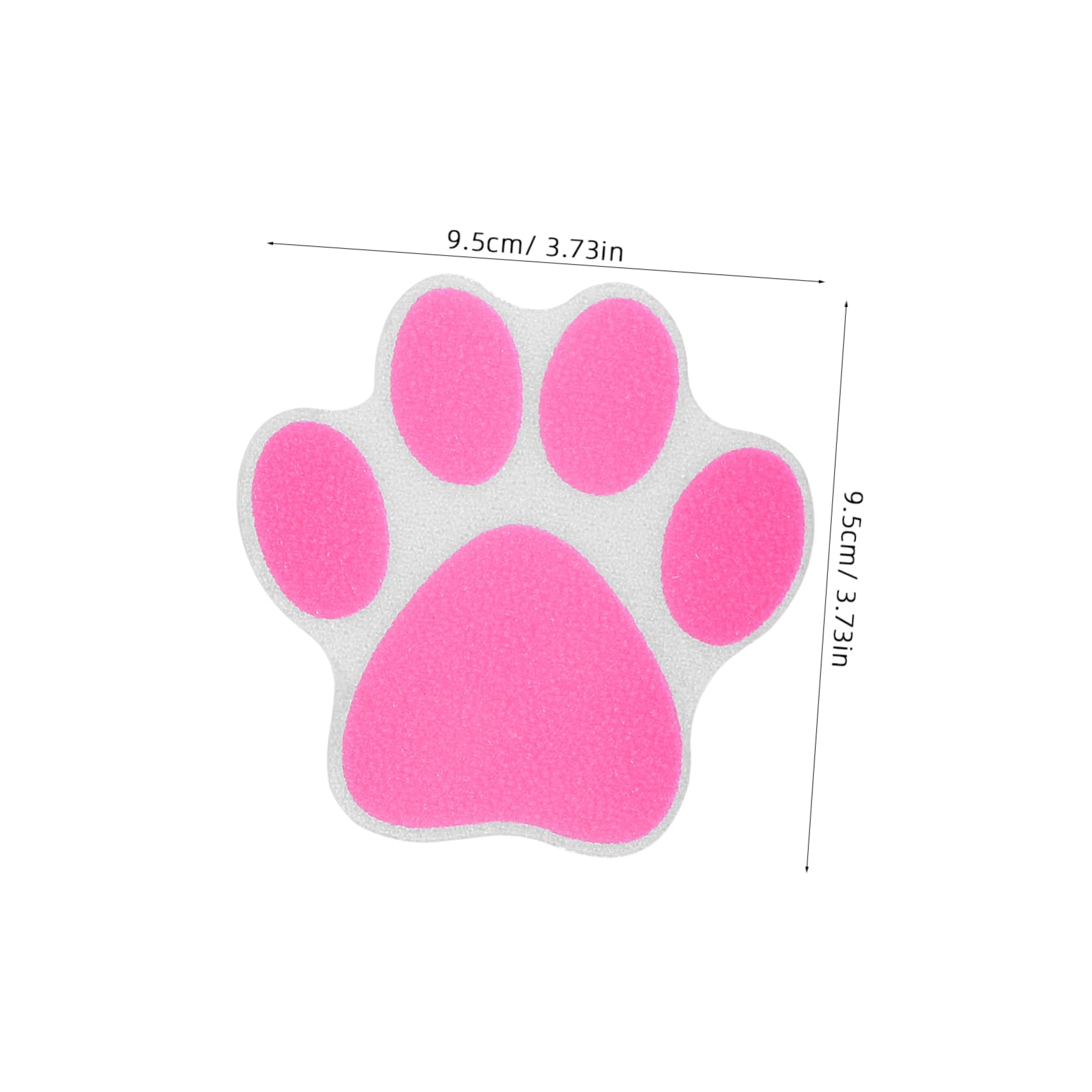 Abaodam 10pcs Non Slip Dog Paw Print Stickers for Bathtub Stairs Bathroom Tile Decals High Friction Design for Safety Cute Appliques for Home Decoration