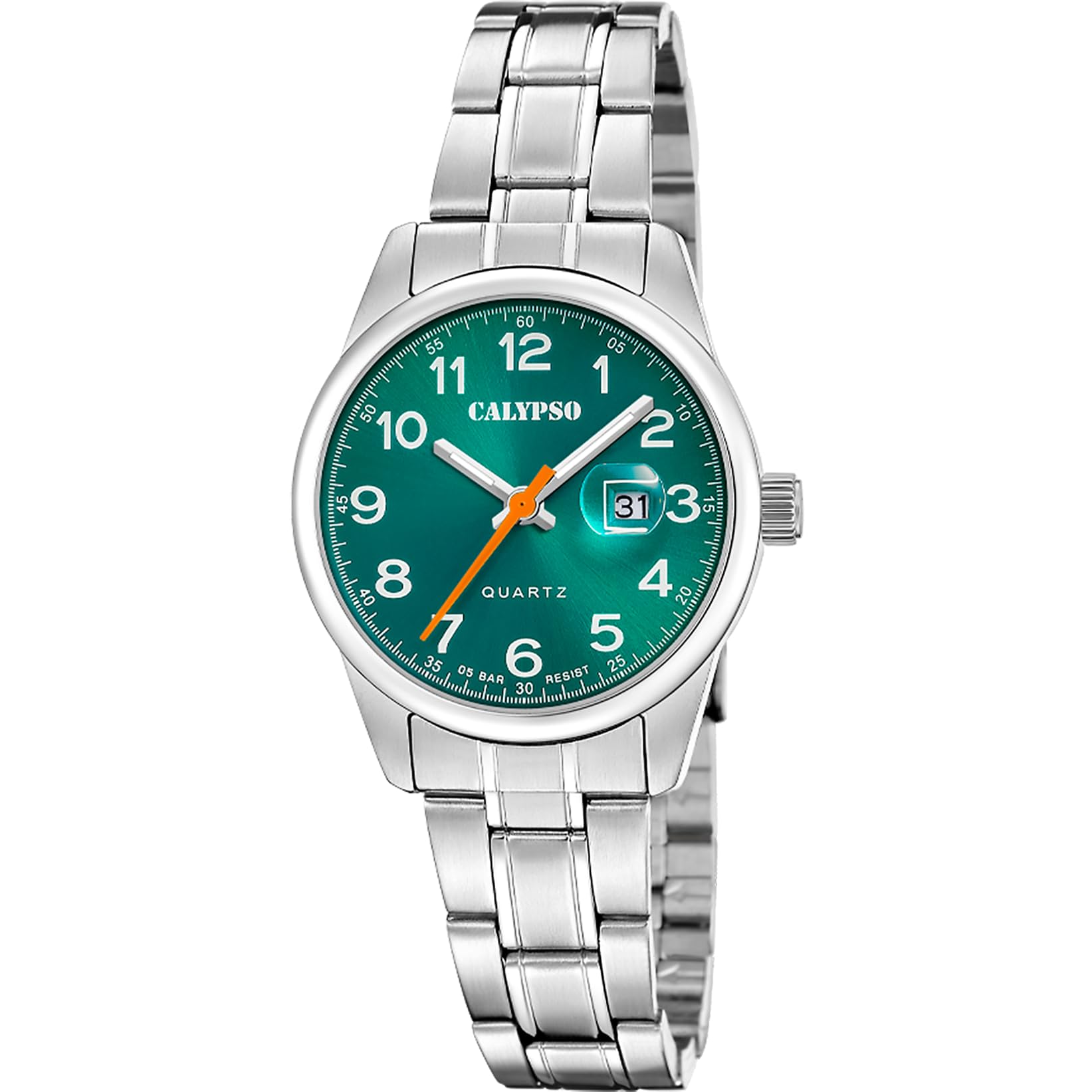 CALYPSO Reloj Mujer Analógico de Acero Inoxidable 316l Plateado
