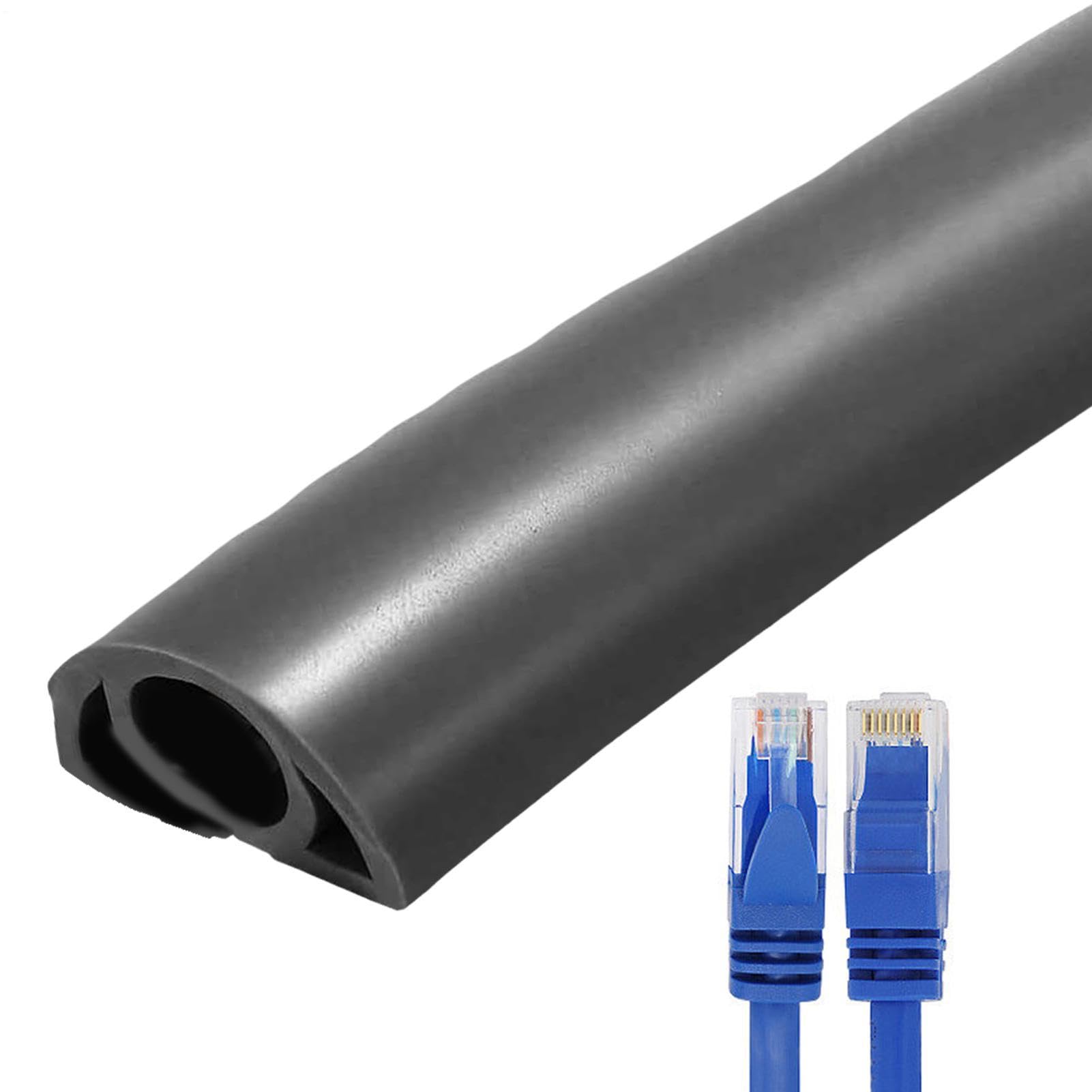 Protector de cable ignífugo y pasacables suelo de PVC autoadhesivo 8
