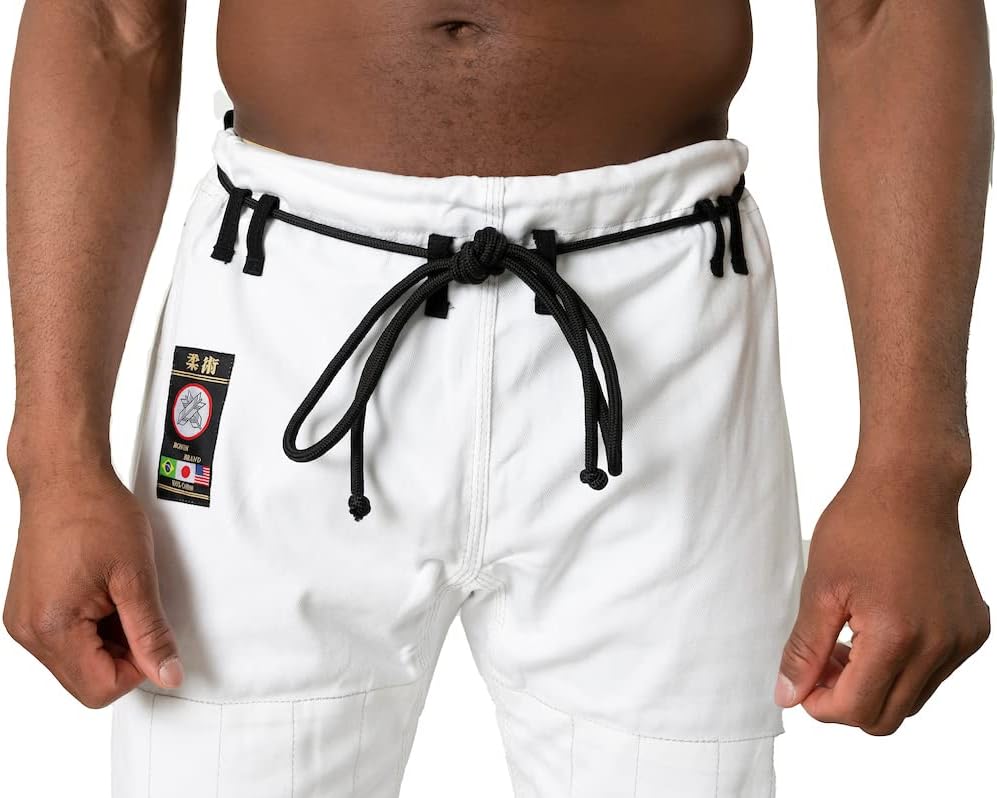 Ronin BJJ Pants for Adults – Cotton Martial Arts Pants with 6-Loop Cord Drawstring