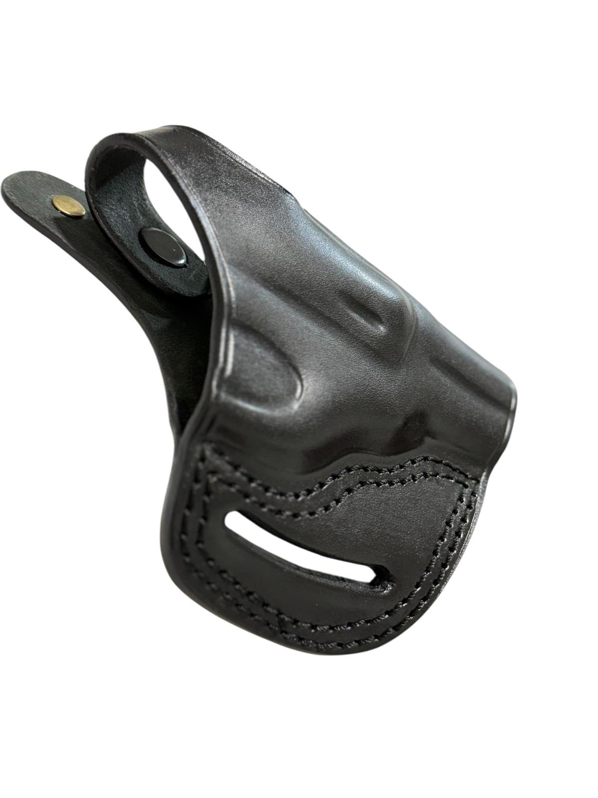 SWORD Handmade Leather Gun Holster | S&W 60 Revolver Leather OWB 3 inch Holster Black and Brown + Loader