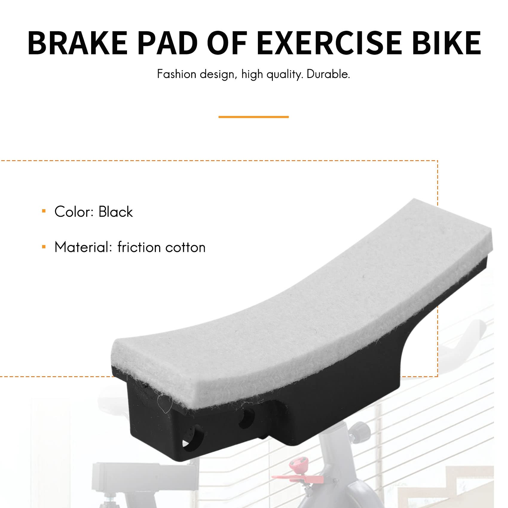 Lot De 2 Plaquettes De Frein Pour Vélo D'appartement Et Spinning – Compatibles, Silencieuses, Faciles à Poser