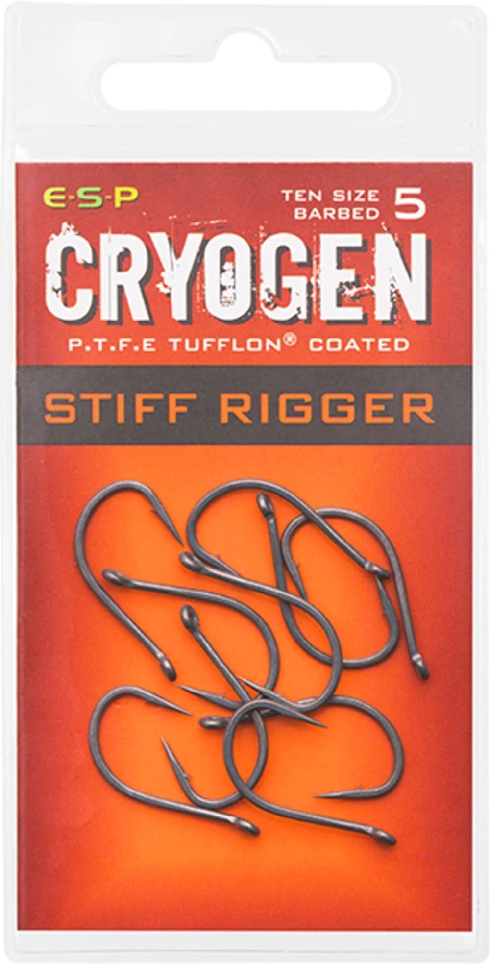 ESP Cryogen Stiff Rigger Carp Fishing Hooks: 8