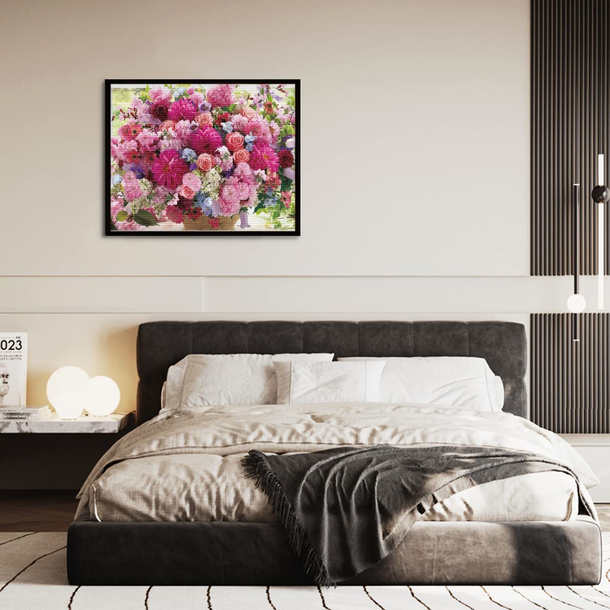 Amazon | ダイヤモンドアート キット バラの花 5Dモザイクアート 静か