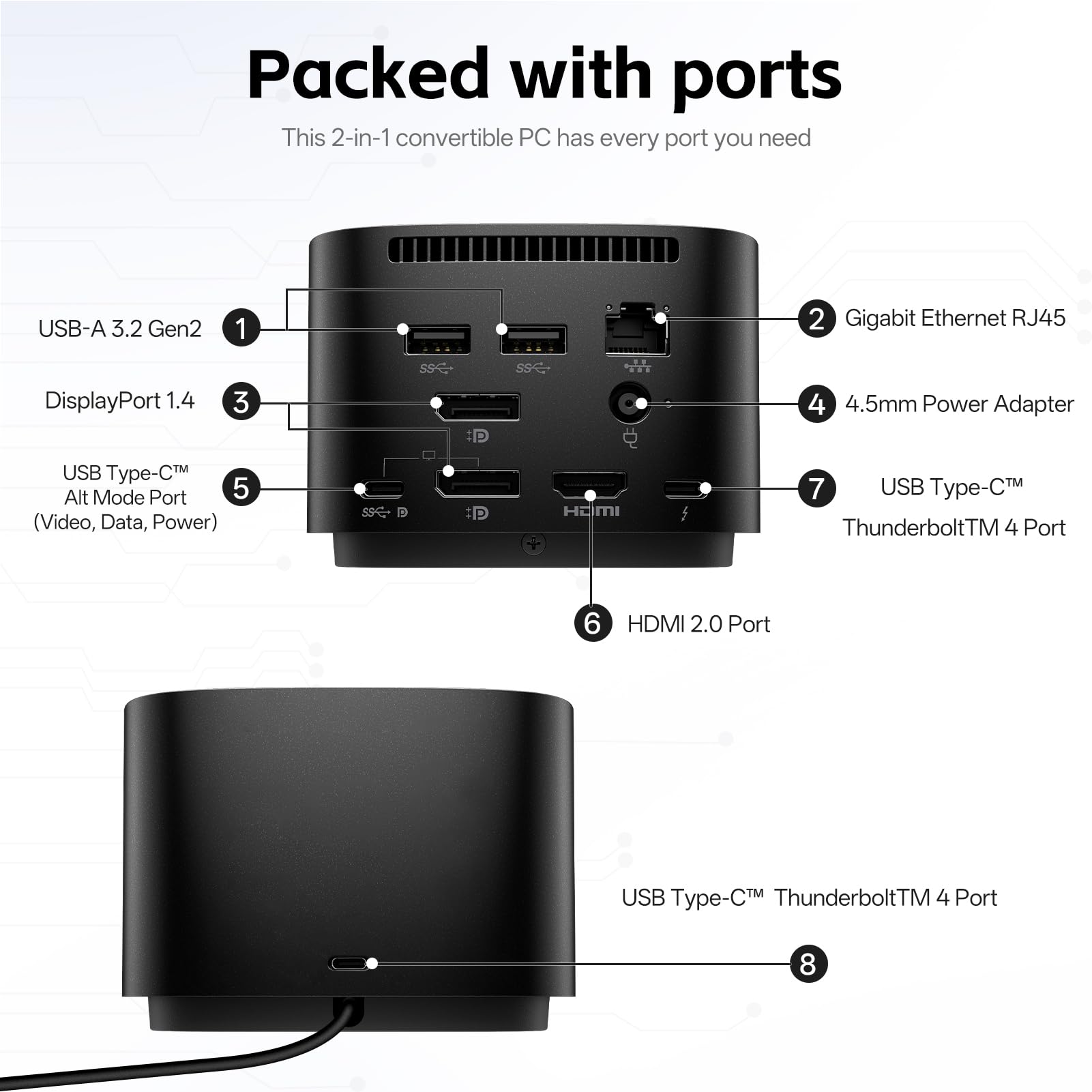 Amazon.com: HP Thunderbolt 280W Dock G4, G4 Docking Station for
