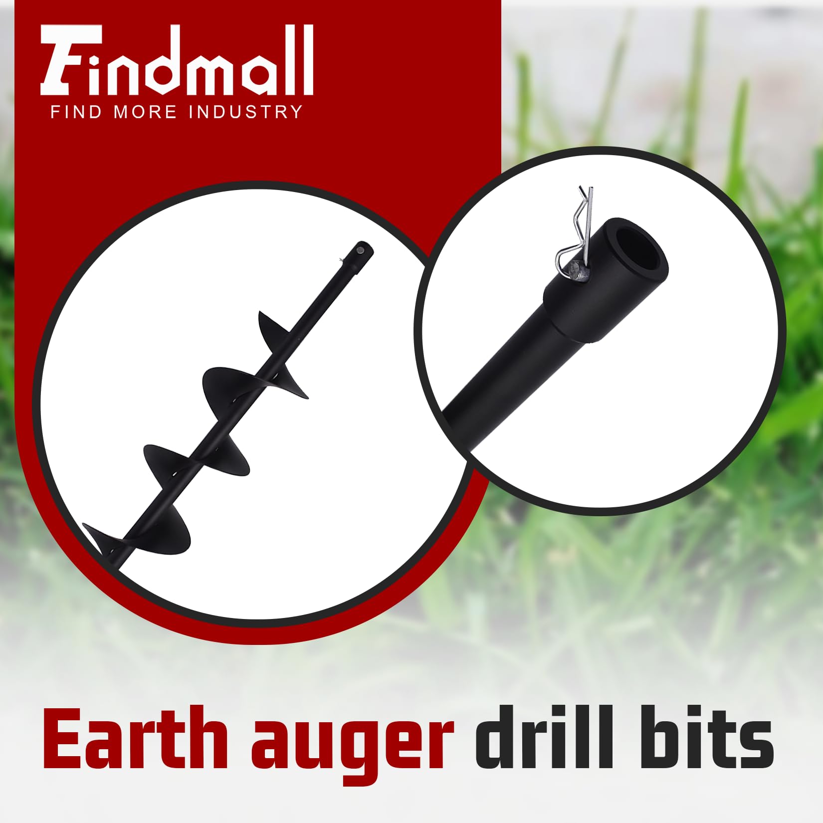 findmall - Broca para Taladro de Tierra (4 cm, 6 Pulgadas, 8 Pulgadas, 10 Pulgadas, 12 Pulgadas, 12 Pulgadas, para Excavadora de Agujeros de Valla alimentada por Gas