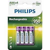 PHILIPS Batterie AAA - Batterie Ricaricabili HR03 - NiMH 1,2V