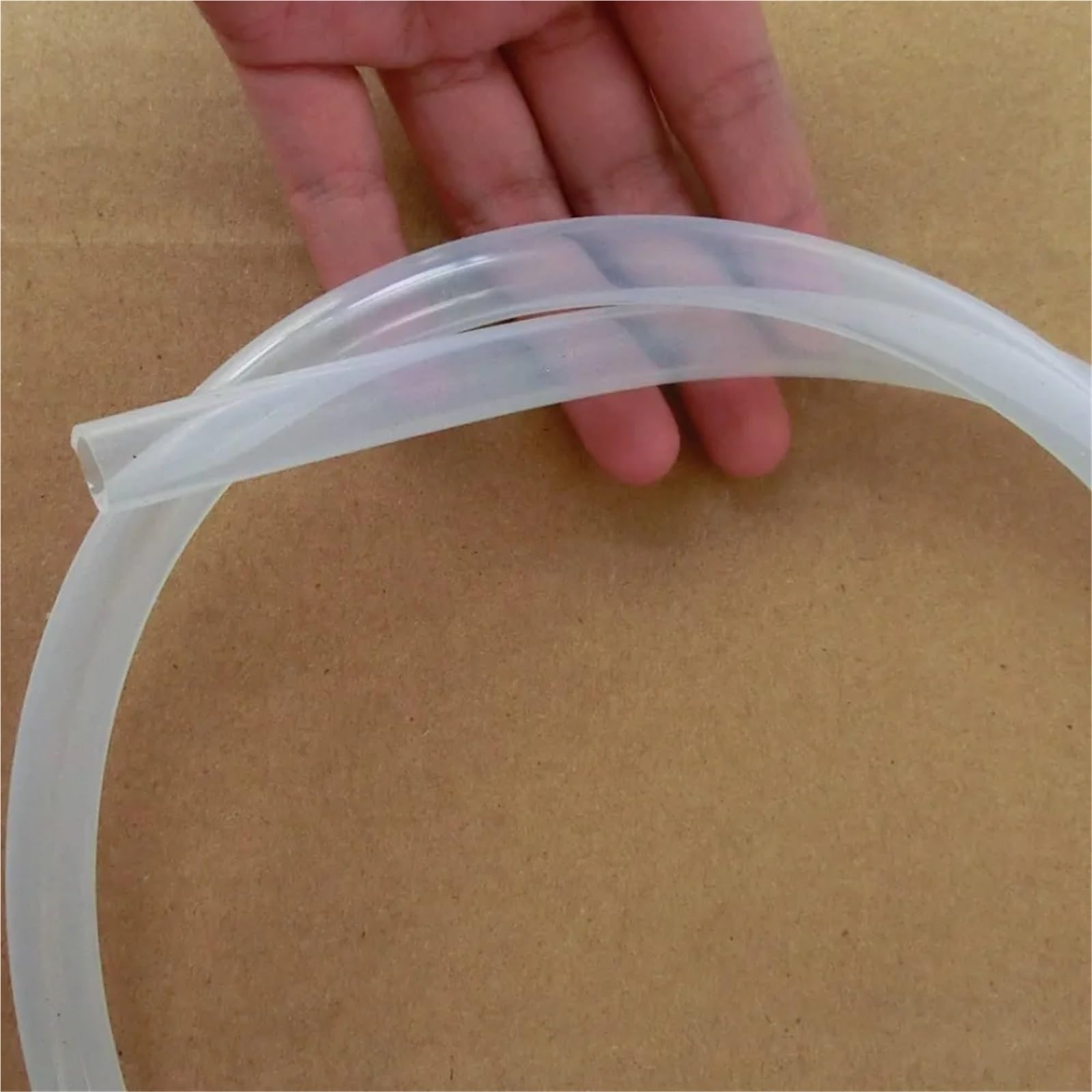 Tubo in gomma di silicone trasparente, 10 x 12, 10 metri