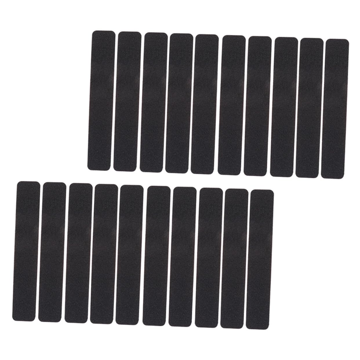 SEWACC Easy to Apply 20pcs Black Frosted Floor Stickers Self-Adhesive Removable Decals for Home