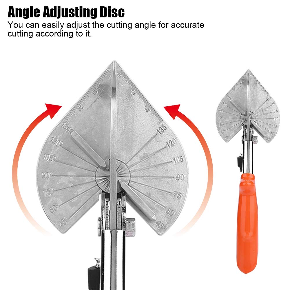Adjustable Angle Scissors Shear,Multi Angle Scissors Trim Shears,for Cutting Rubber Strip Plastic Strip, Trunking, Edge Band - Image 3