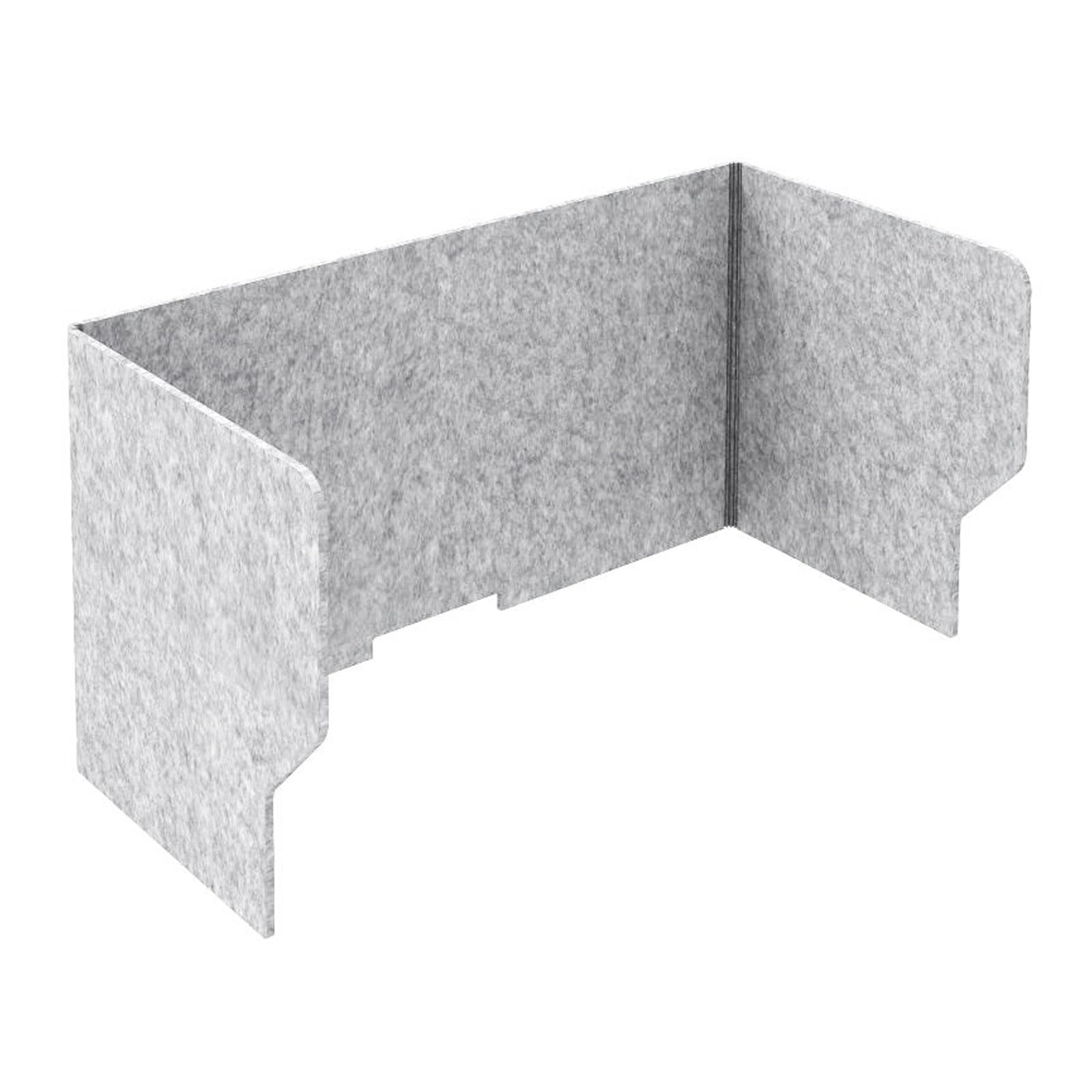 Fieltro plegable de escritorio divisor, divisores acústicos, color gris, fodable privacidad y panel acústico, divisor de mesa divisor de sonido, divisor de escritorio portátil, para escuela u oficina