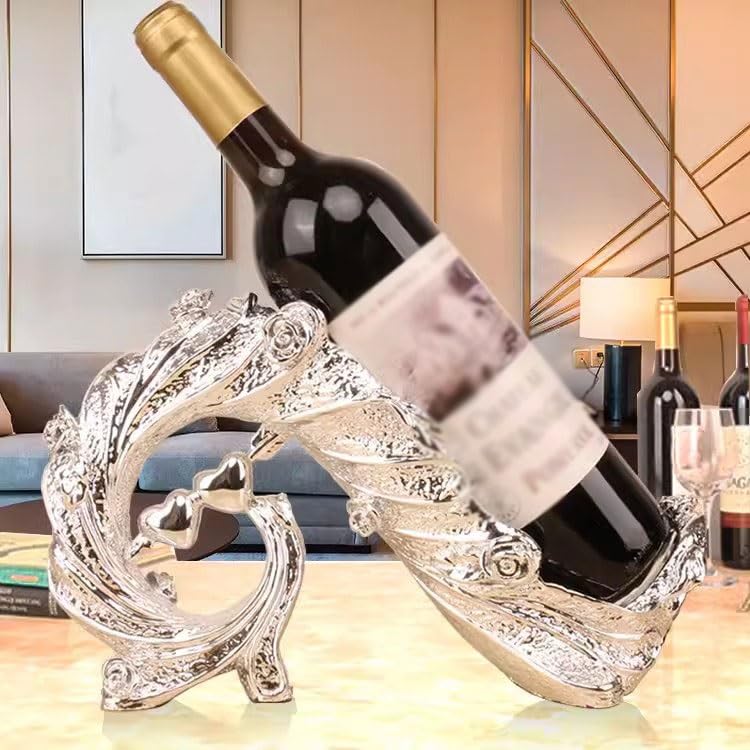 Półka do przechowywania Stojak na wino w kształcie pawia do salonu(Gold)