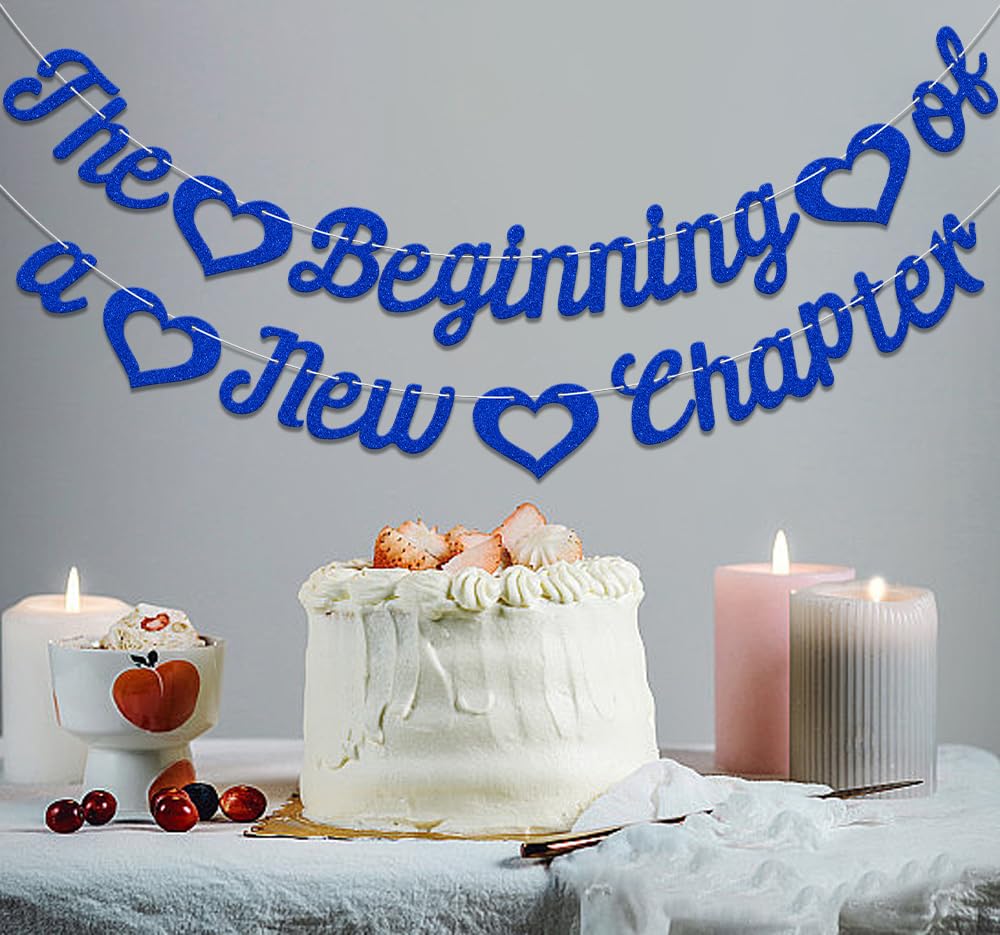 The Beginning of a New Chapter Banner, Graduation Party Decoration, Happy Retirement Banner, Congratulations Party Decoration - Image 4