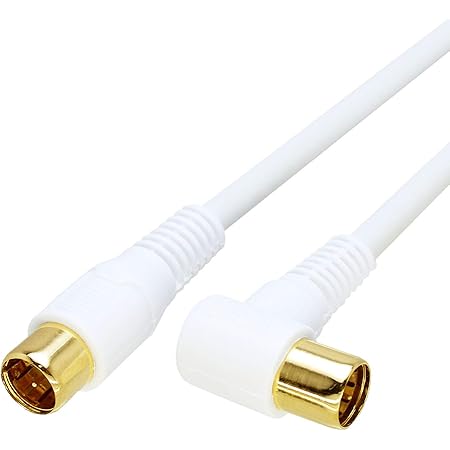 Amazon アンテナケーブル 3m 4k8k放送 3224mhz 対応 S 4c Fb 4c同軸 地デジ Bs Cs放送対応 ホワイト 金メッキプラグ L型プラグ ストレートプラグ 4cfb Ls3wh エコ簡易パッケージ Taro S Taro S Taro S アンテナケーブル