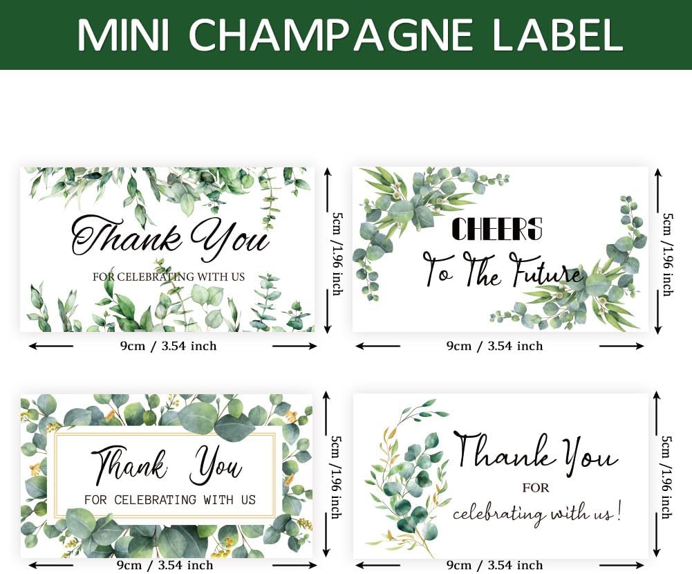 SUPERDANT 40PCS Wine Bottle Label Stickers Champagne Decor For Celebration