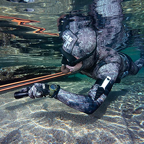 Seac Samurai, Tauchermesser für das Speerfischen und Tauchen, Unterwasserdolch mit Klettband
