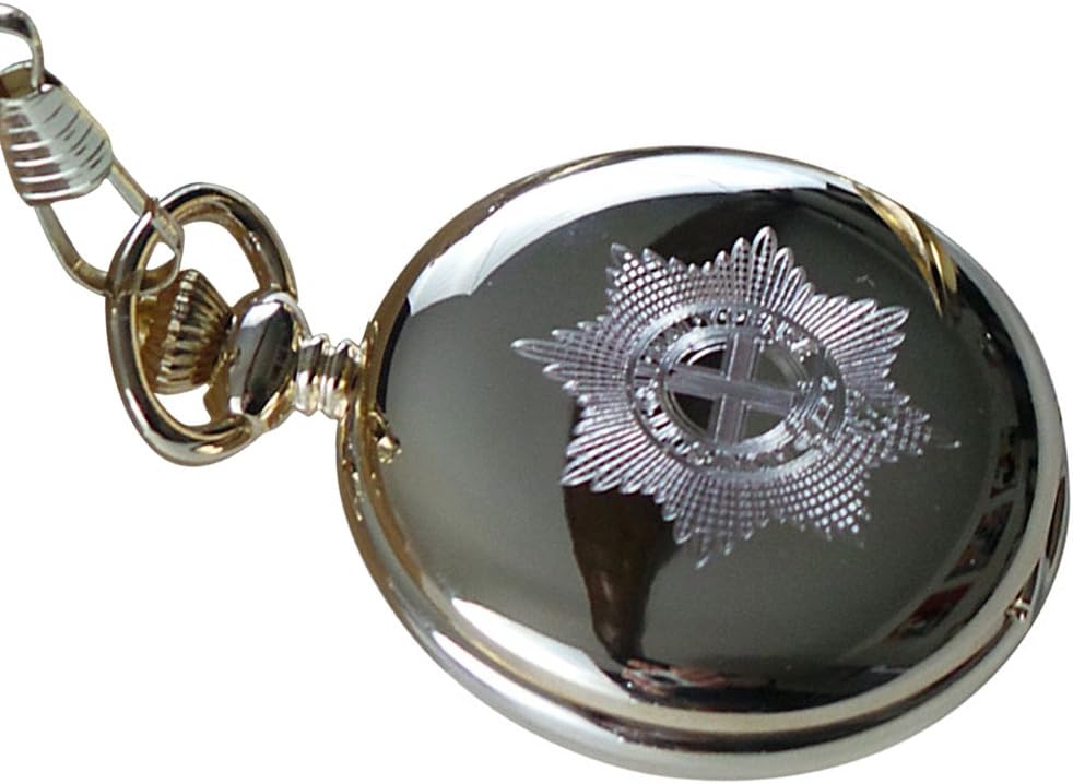 The Luxury VaultColdstream Guards Real 24 Carat Gold Plated Army Crested Pocket Watch Military Crest Luxury Gift in Case