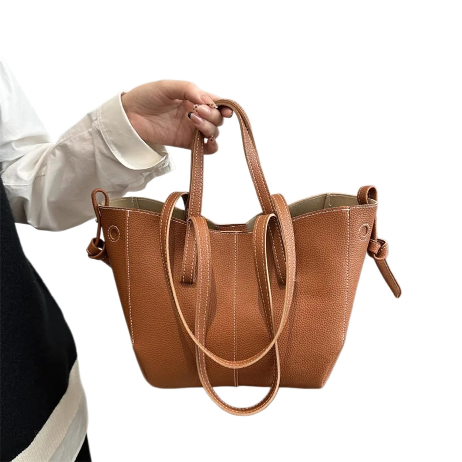 Beauty Case Borsa in Pelle Pu da Donna, A Spalla Ala di Grande capacità, alla Traccia Elegante per Il Lavoro E L'uso Quotidiano