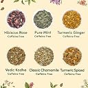 VAHDAM, Assorted Herbal Tea Variety Pack (6 Variants, 36 Tea Bags) Caffeine Free, Gluten Free, Non GMO | Eco Friendly Long Leaf Pyramid Tea Bags I Tea Gift Set for Men and Women gallery image