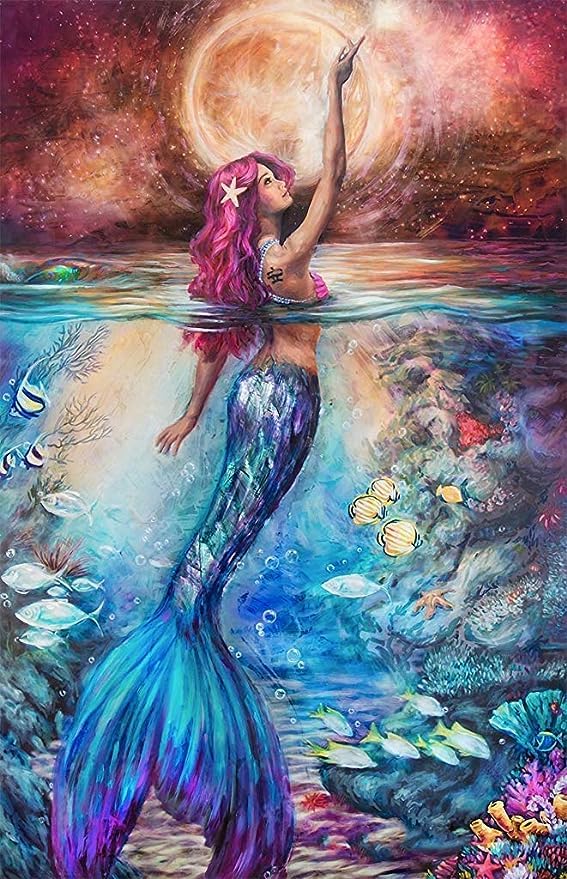 TREXEE 5D Colourful Embroidery Craft DIY 30*40 Cm, Diamond Painting by Number Kits for Adults & Kids DIY Full Drill Crystal Rhinestone Arts and Crafts, Art Diamond Painting for Wall Decor (Color 06)-image-17