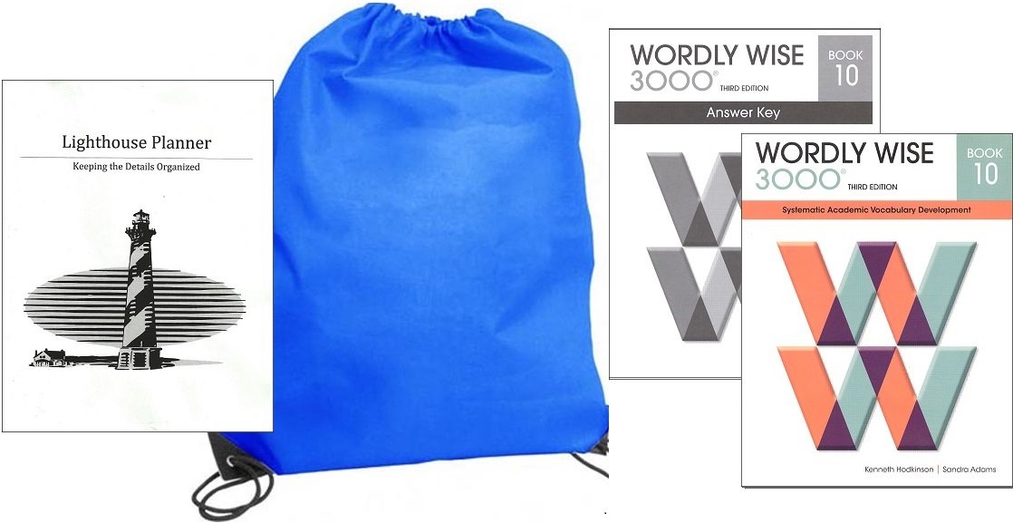 Wordly Wise 3000 Grade 10 w/ Answer Key homeschool kit in a bag