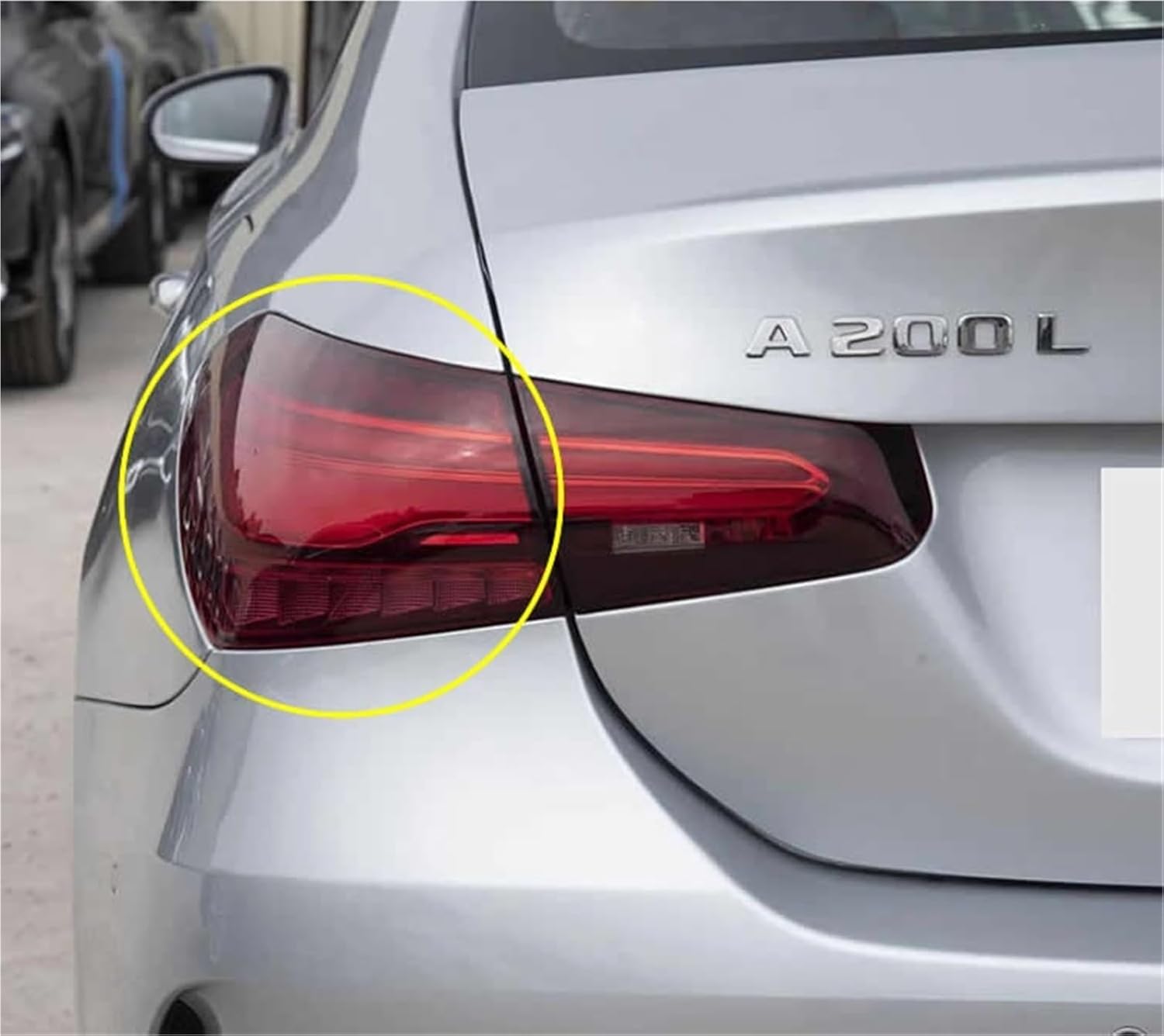 For Benz A-Class W177 A180L A200L 2023 2024 2025 Car Outer Tail Lamp Cover Taillamp Housing Brake Lights Mask(1PCS right side)